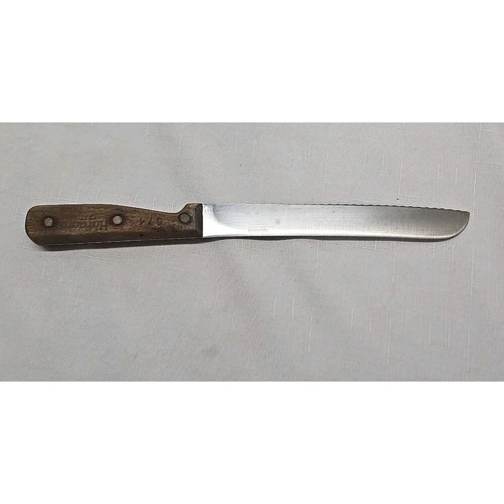 Harvard Cutlery #574 Hand Sharpened Knife Stain Free Steel USA Wood Handles